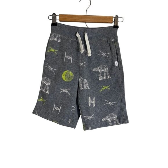 Star Wars Shorts Kid S Gray Graphic Preppy Modern Fleece - Picture 1 of 11